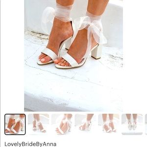 Ivory wedding shoes